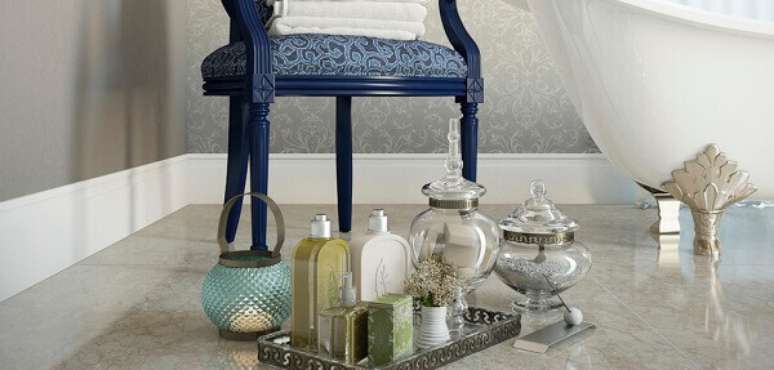 4- O rodap&eacute; de Poliestireno Durafloor Maxx pode ser instalado no banheiro ou na cozinha. Fonte: Duratex Madeira