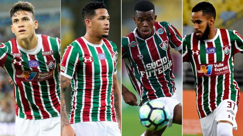 Pedro, Luciano, Calazans e Everaldo devem ficar no Fluminense (Foto: Divulgação)