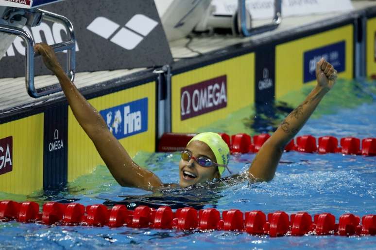 Etiene Medeiros leva bronze nos 50m livre do Mundial de piscina curta (Foto: Satiro Sodré/SS Press/CBDA)