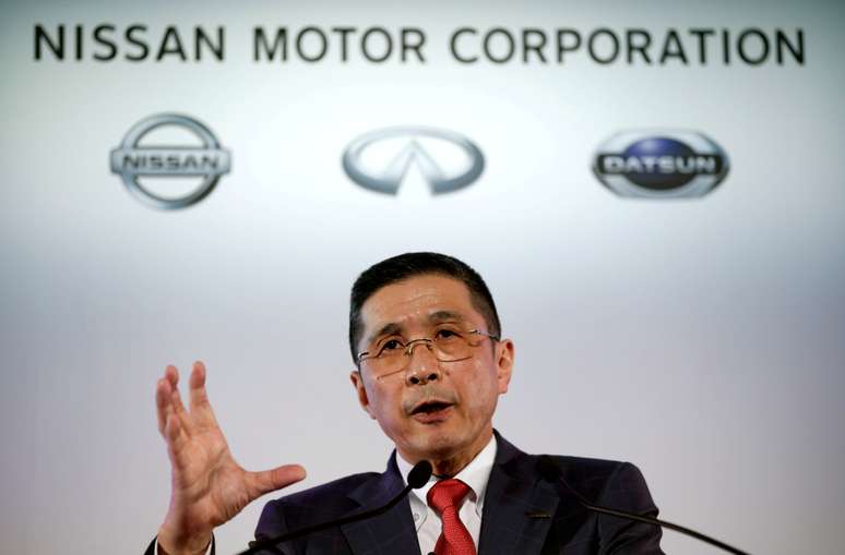 Presidente-executivo da Nissan, Hiroto Saikawa, concede entrevista coletiva na sede da empresa em Yokohama 11/05/2017 REUTERS/Toru Hanai