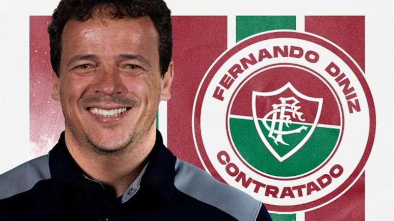 Fernando Diniz assina contrato por um ano com o Fluminense.