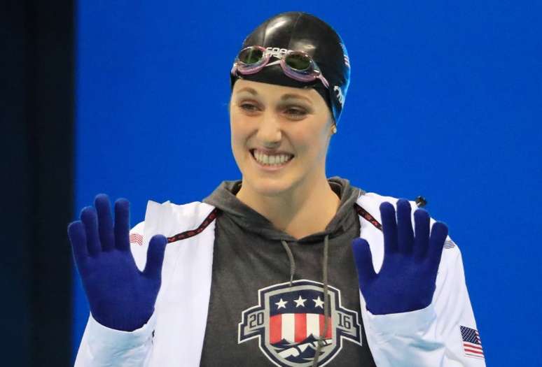 Missy Franklin nos Jogos Rio 2016 
 11/08/2016    REUTERS/Dominic Ebenbichler 