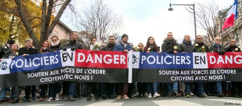 Marcha em homenagem à policial francesa Maggy Biskupski