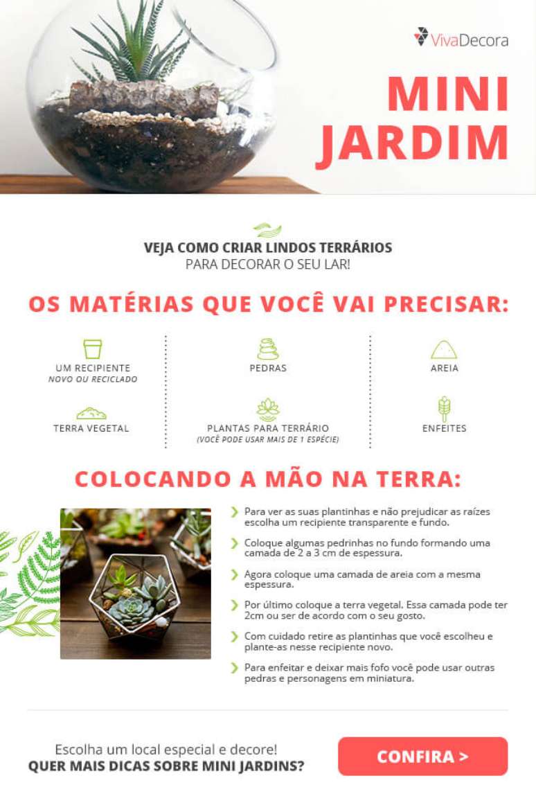 Infográfico – Mini Jardim