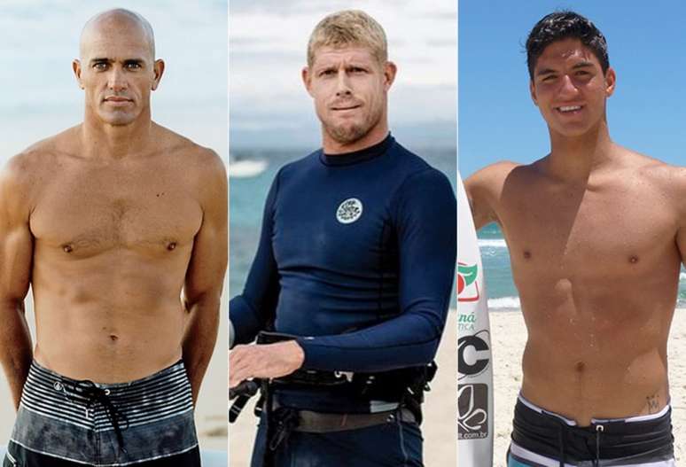 Slater é o maior surfista da história com 11 títulos. Mick Fanning e Medina estão no top-10 (Divulgação/Reprodução)