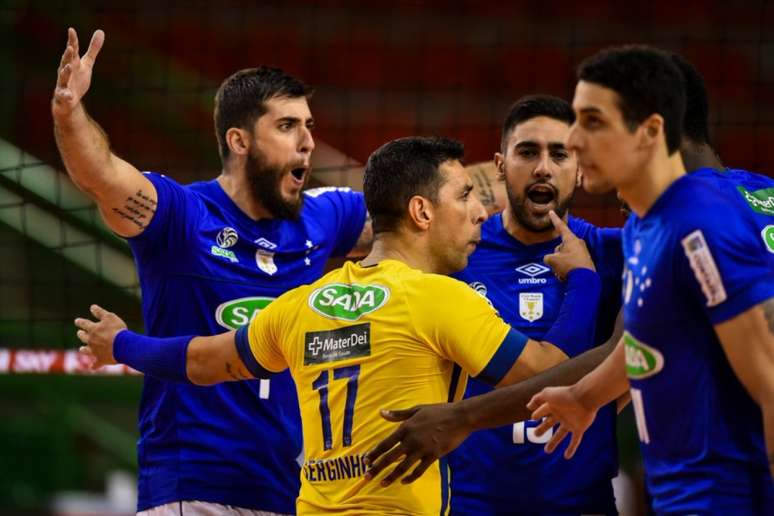 Sada Cruzeiro vence São Judas Vôlei pela Superliga (Foto: Reprodução/Twitter)