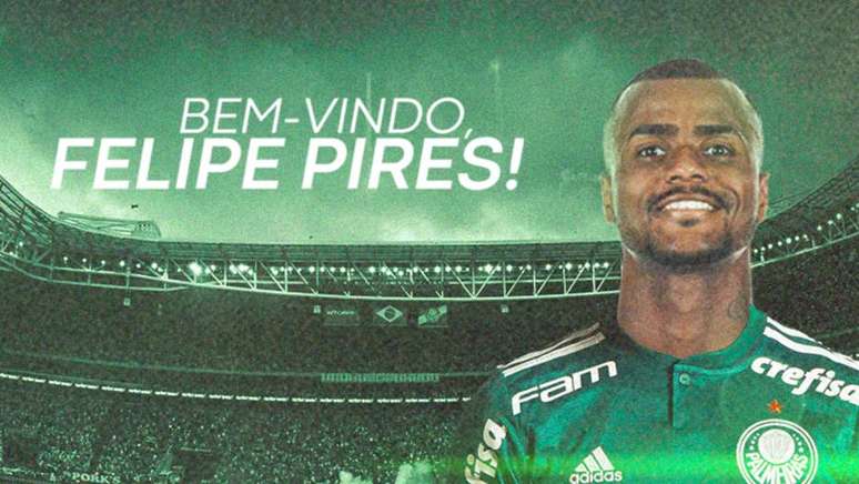 Felipe Pires é contratado pelo Palmeiras por empréstimo válido por uma temporada.