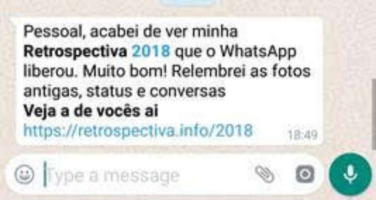 A mensagem que chega parece genuína, mas não é