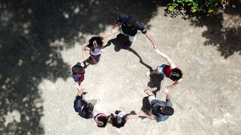 Filhos adotivos de Joana C&eacute;lia de Oliveira e Olavo Borba