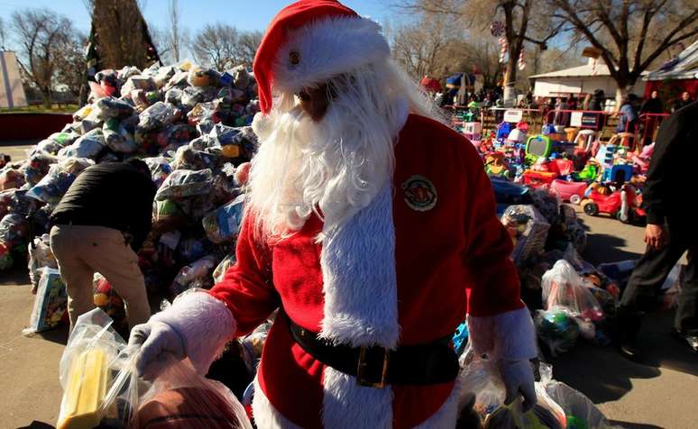 Aqui está o Papai Noel em Ciudad Juárez, no México...