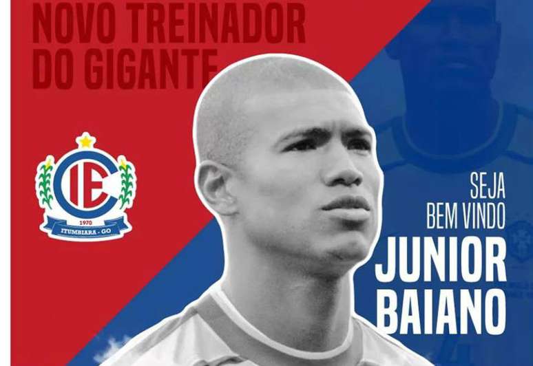 Junior Baiano é o novo técnico do Itumbiara para o Campeonato Goiano de 2019.