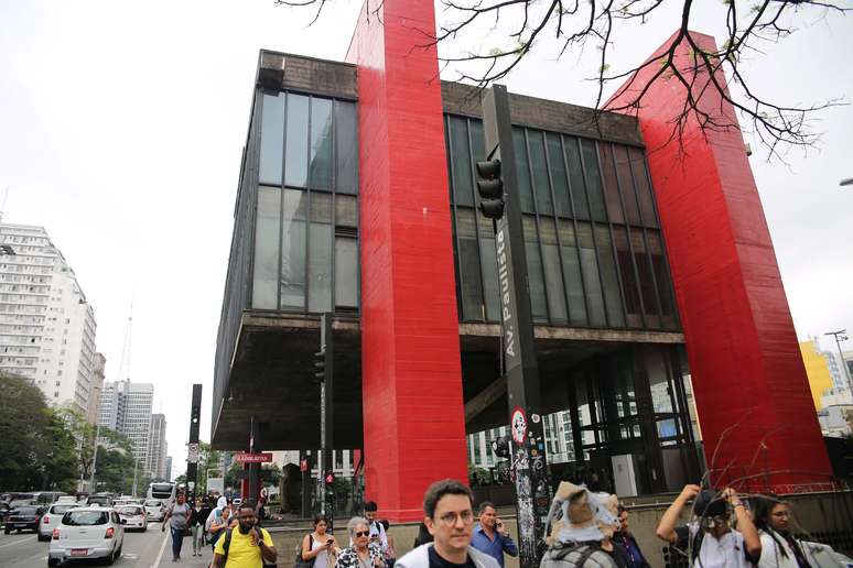 Vista do Masp (Museu de Arte de São Paulo), na Avenida Paulista, em São Paulo (SP)