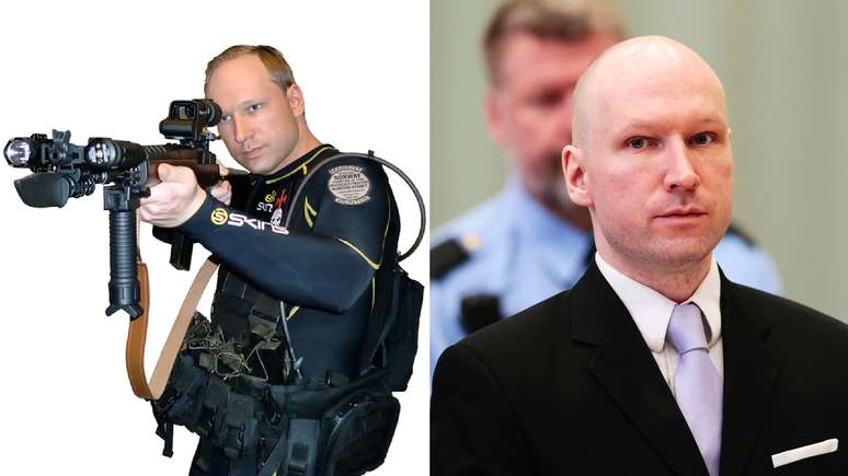 O terrorista norueguês de extrema direita e assassino em massa Anders Breivik é uma das figuras veneradas pelo Ação Nacional