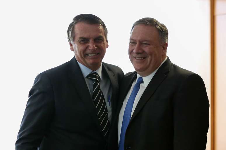 Presidente Jair Bolsonaro se reúne com secretário de Estado dos EUA, Mike Pompeo
02/01/2019
Marcos Correa/Presidency/Handout via REUTERS