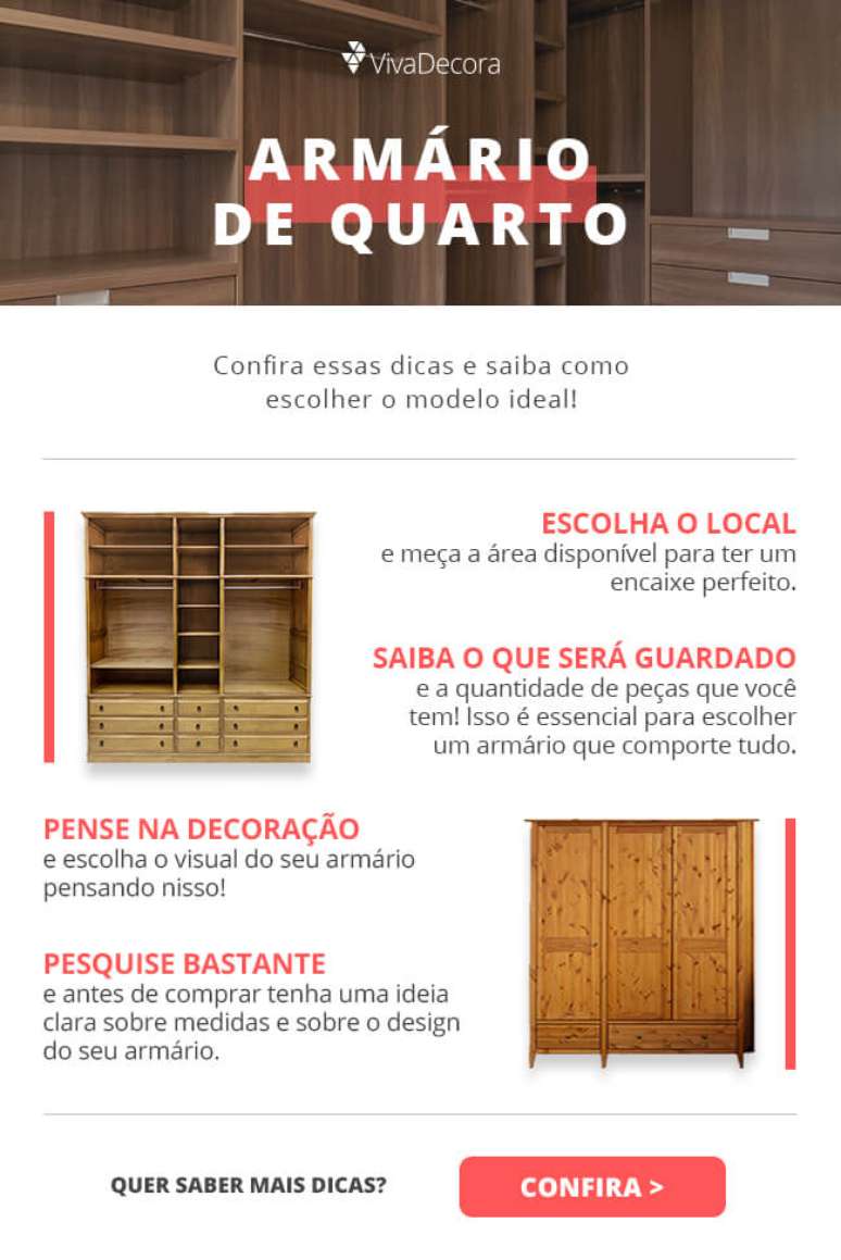 Infogr&aacute;fico &ndash; Arm&aacute;rio de Quarto