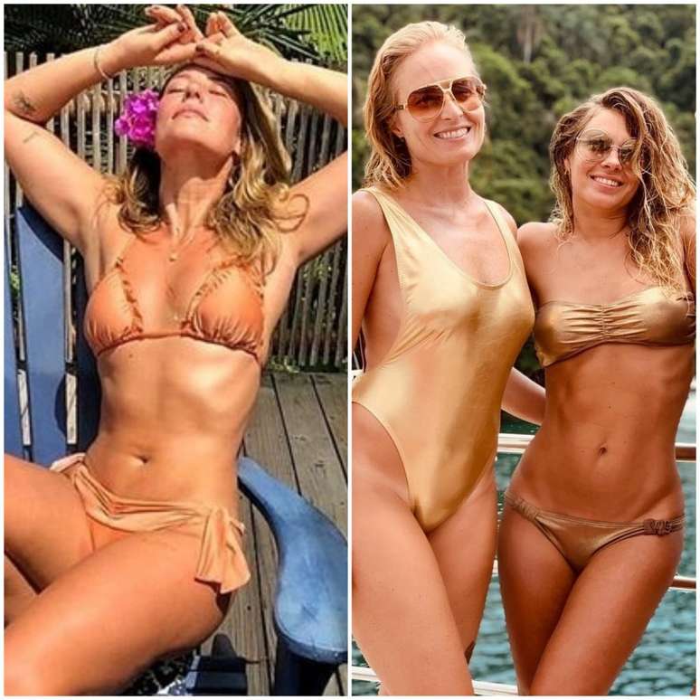 Famosas apostam em moda praia metalizada (Fotos: Instagram/Reprodução)