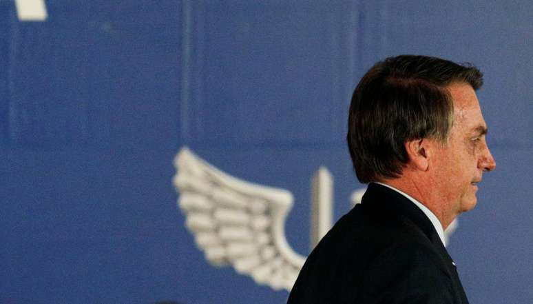 Presidente Jair Bolsonaro durante cerim&ocirc;nia de transmiss&atilde;o de cargo no Minist&eacute;rio da Defesa
02/01/2019 REUTERS/Ricardo Moraes 