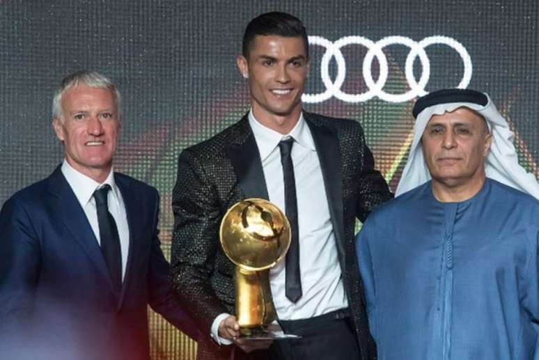 Deschamps e Cristiano Ronaldo ganharam prêmios (Foto: Divulgação / Globe Soccer Awards)