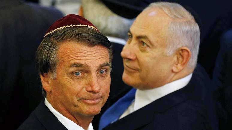 Bolsonaro e Netanyahu têm mostrado aproximação para além da retórica: eles se encontraram em visita do israelense ao Brasil