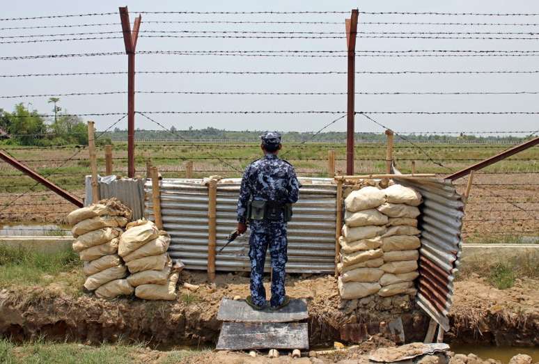 Guarda de fronteira de Mianmar 01/05/2018 REUTERS/Michelle Nichols