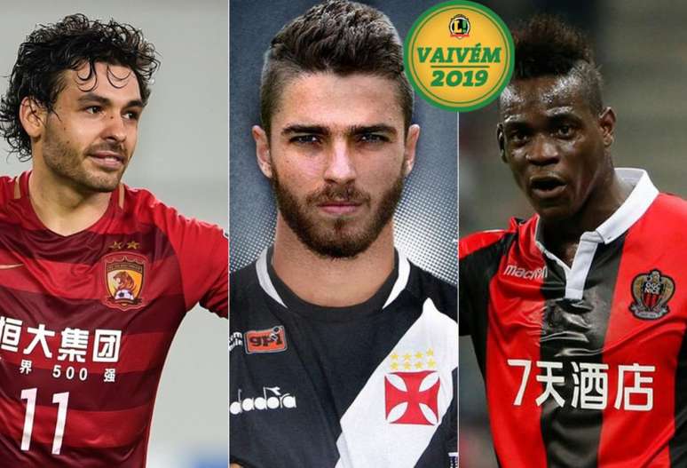 Reforços para lateral no Vasco, Balotelli e Ricardo Goulart são os destaques da manhã desta sexta-feira. (Foto: Divulgação)