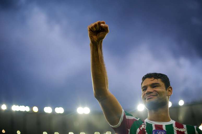 O jogador Digão do Fluminense durante partida válida pela 38ª rodada do Brasileirão no estádio do Maracanã