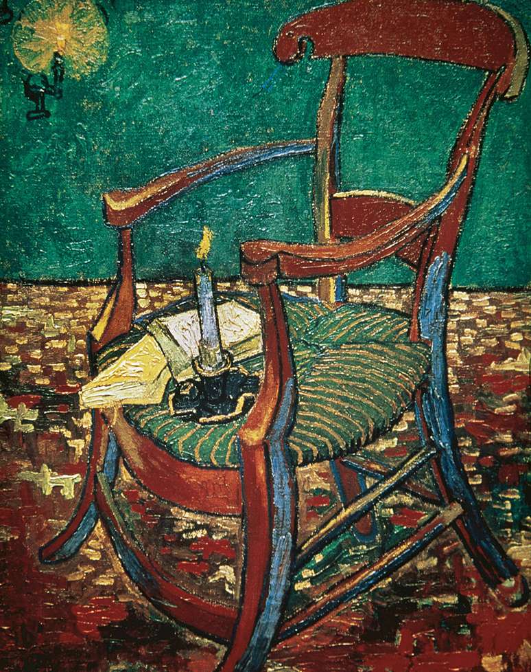 Cadeira de Gauguin pintada por Van Gogh