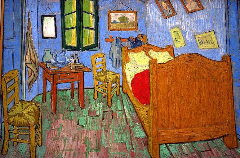 O quarto de Van Gogh em Arles foi retratado por ele nesta pintura