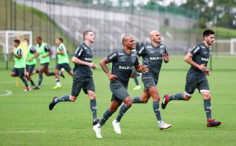 Galo treina em dois períodos na pré-temporada na Cidade do Galo- (Foto) Bruno Cantini