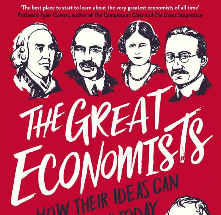 Capa do livro The Great Economists, da economista e jornalista Linda Yueh, que selecionou 12 economistas que marcaram a História