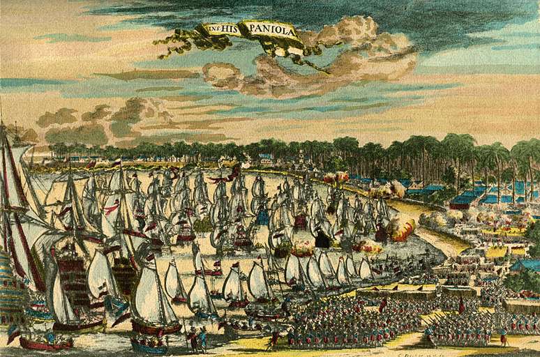 Cristovão Colombo chegou à ilha que abrigam o Haiti e a República Dominicana em dezembro de 1492, e o território passou ao controle da cora espanhola