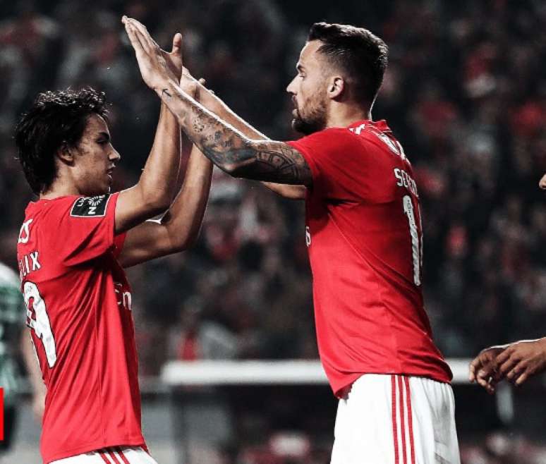 Benfica venceu com grande atuação da dupla João Félix e Seferovic (Foto: Reprodução)