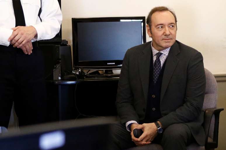 Ator Kevin Spacey durante audiência em tribunal em Nantucket
07/01/2019 Nicole Harnishfeger/Pool via REUTERS