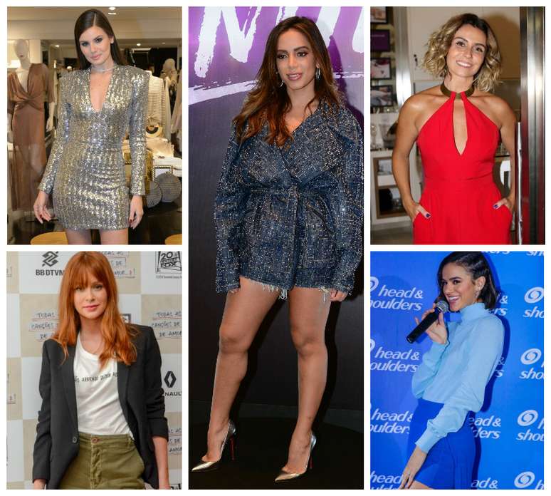 Poses das famosas (Fotos: AgNews)