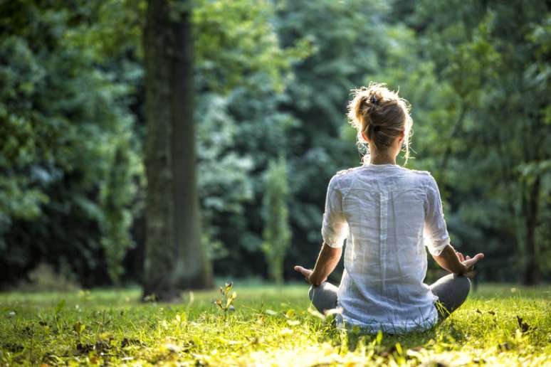 Meditação ao ar livre