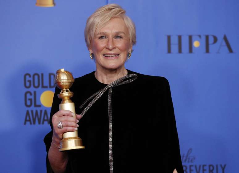 Glenn Close, ganhadora do Globo de Ouro de Melhor Atriz por &#039;A Esposa&#039;