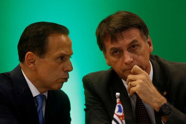 Governador de São Paulo, João Doria, e presidente Jair Bolsonaro