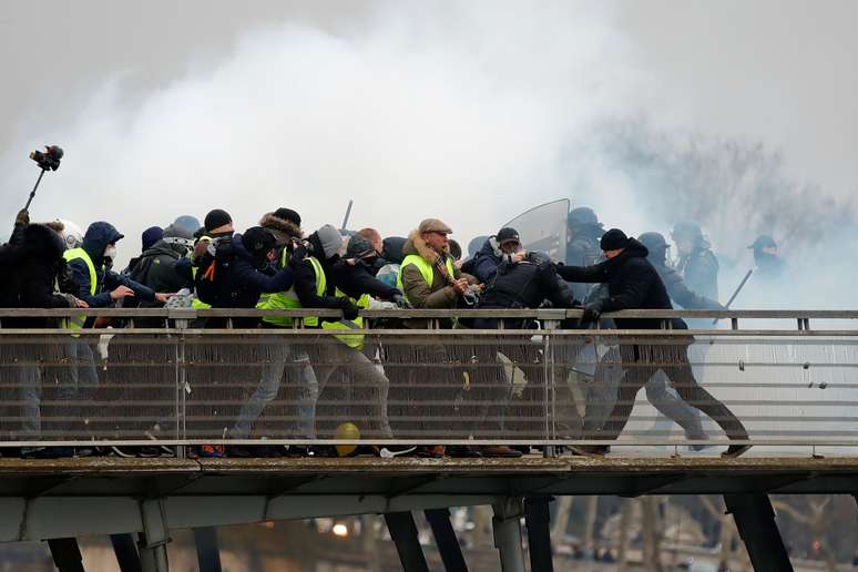Protesto dos 'coletes amarelos' em Paris, França, 05/01/2019. REUTERS/Gonzalo Fuentes 