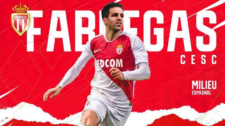 Fàbregas assinou contrato com o Monaco até junho de 2022
