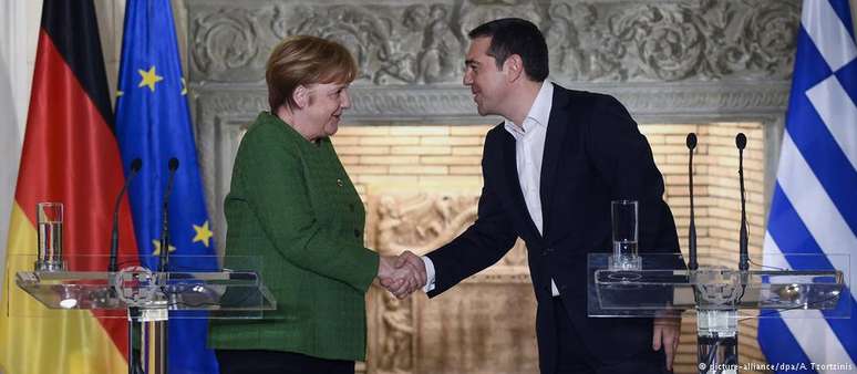 Essa foi a primeira visita de Merkel à Atenas no governo Tsipras