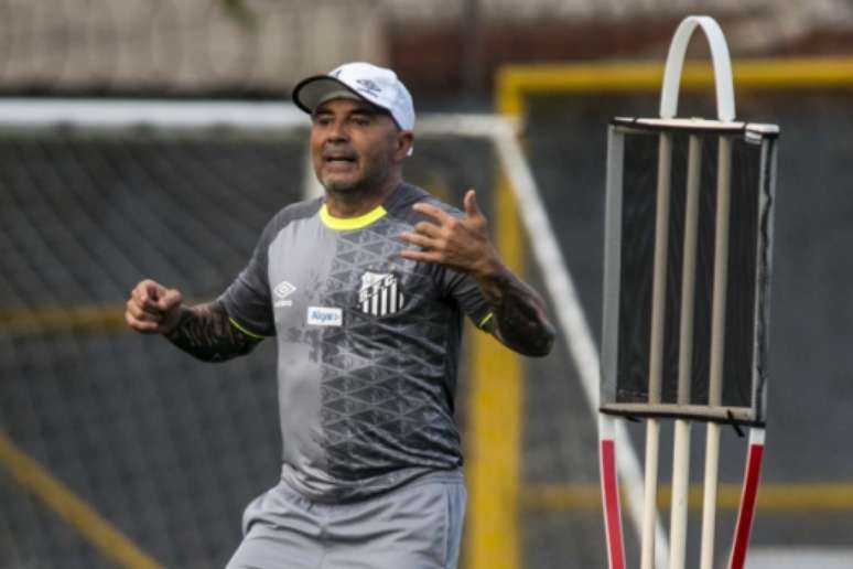 Sampaoli pediu ao Corinthians um campo do CT para treinar Santos antes de amistoso (Foto: Ivan Storti/Santos)