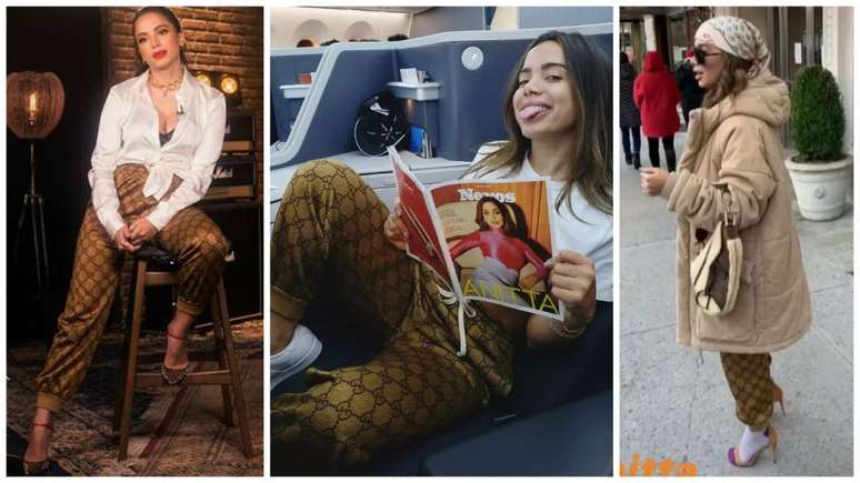 Anitta com Calça Gucci (Fotos: Reprodução/Instagram/@anitta)