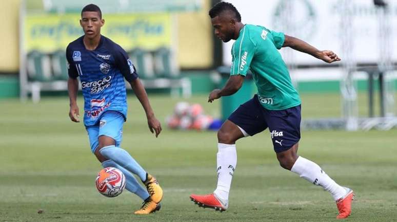 Miguel Borja marcou o gol do Palmeiras na vitória sobre o Comercial, de Ribeirão Preto.