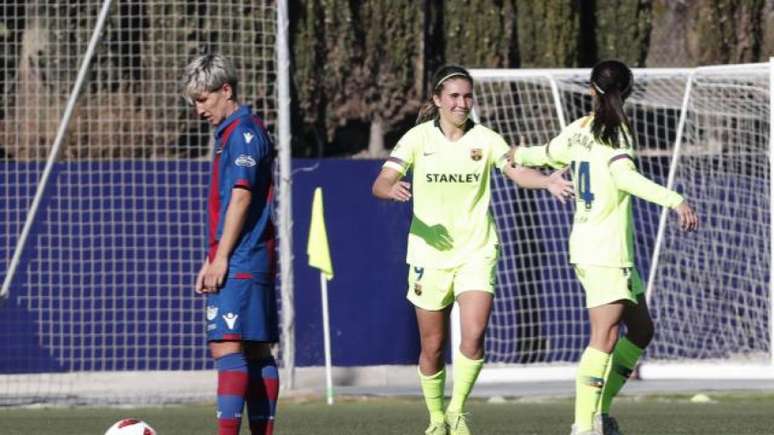 Mariona marcou e Barcelona venceu Levante na Liga Iberdrola (Foto: Divulgação/Liga Iberdrola)