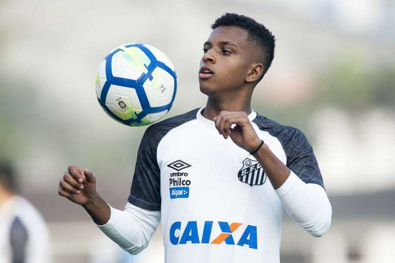 Rodrygo ainda não fez nenhum treino no Santos em 2019, está com a Seleção sub-20 (Foto: Ivan Storti/Santos)