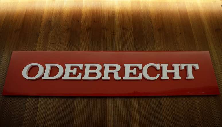 Logo da Odebrecht na sede da empresa em S&atilde;o Paulo
03/08/2018
REUTERS/Paulo Whitaker 
