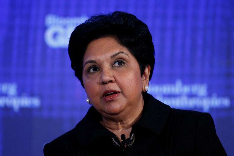 Indra Nooyi durante evento em Nova York
20/09/2017 REUTERS/Brendan McDermid