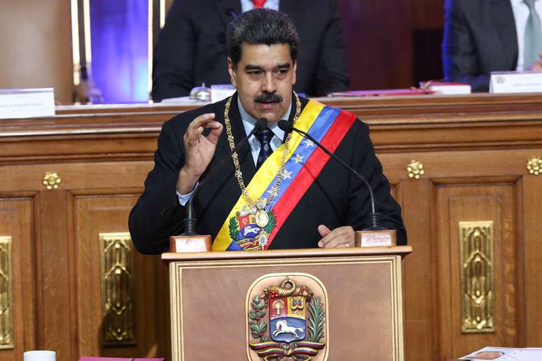 Presidente da Venezuela, Nicolás Maduro
14/01/2019
Miraflores Palace/Handout via REUTERS