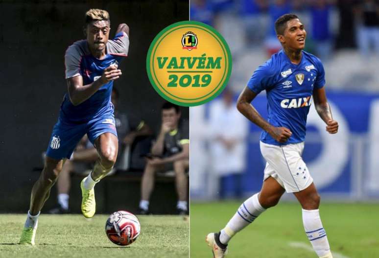 Para ter Bruno Henrique, Cruzeiro está disposto a ceder atacante Raniel (Fotos: Ivan Storti/Santos e Divulgação)