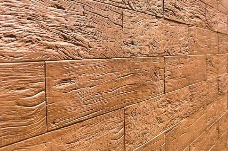 26. Conforme o acabamento dos revestimentos 3D ele pode at&eacute; deixar o ambiente muito mais aconchegante &ndash; Foto: Admirato